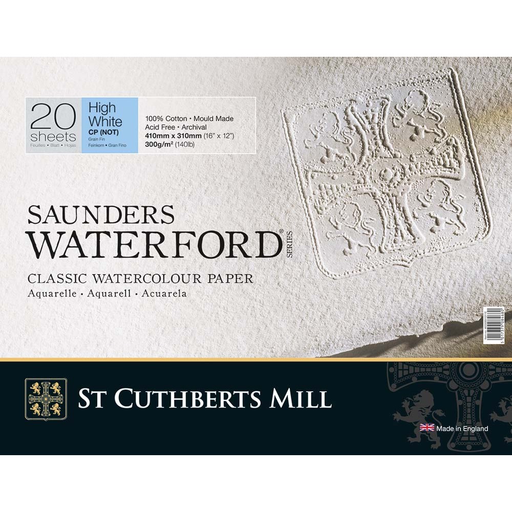 

St Cuthberts Mill Saunders Waterford Cold Pressed High White 20S 410X310Mm