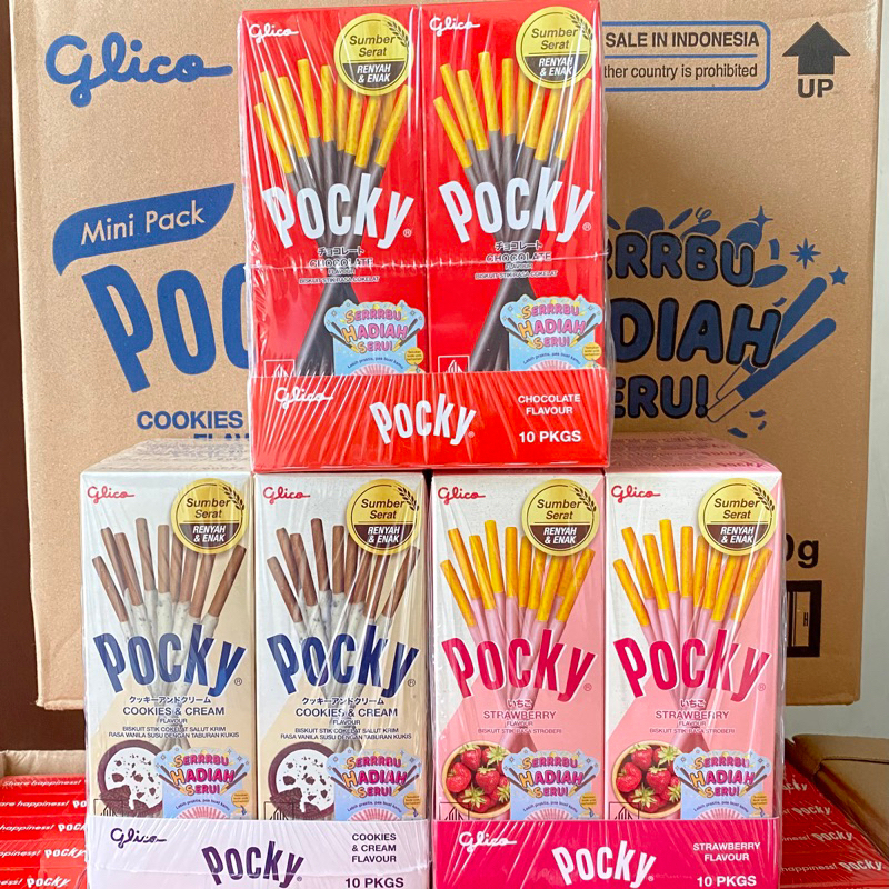 

Glico Pocky Mini 22gr / Pejoy MIni 22gr (12 box x 10pcs) 1 dus