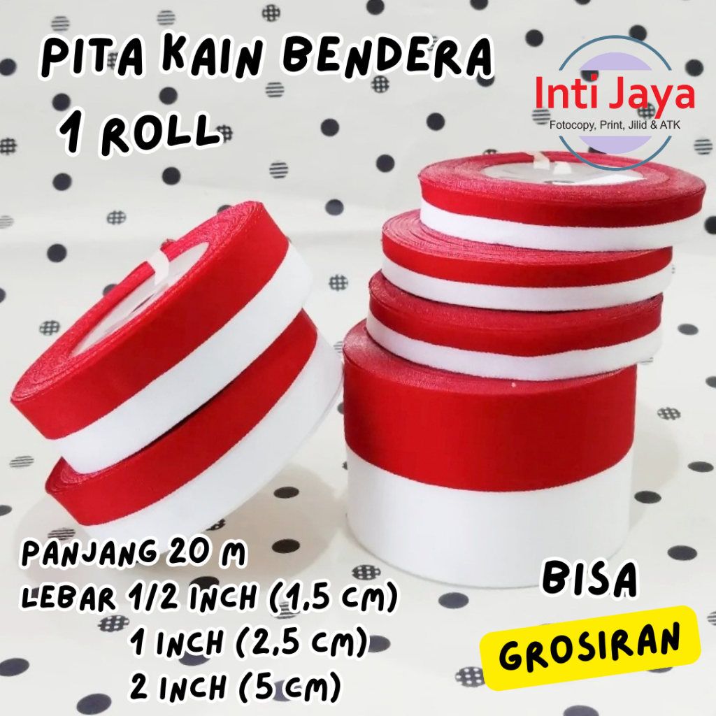 

Pita Kain Merah Putih 1 Roll