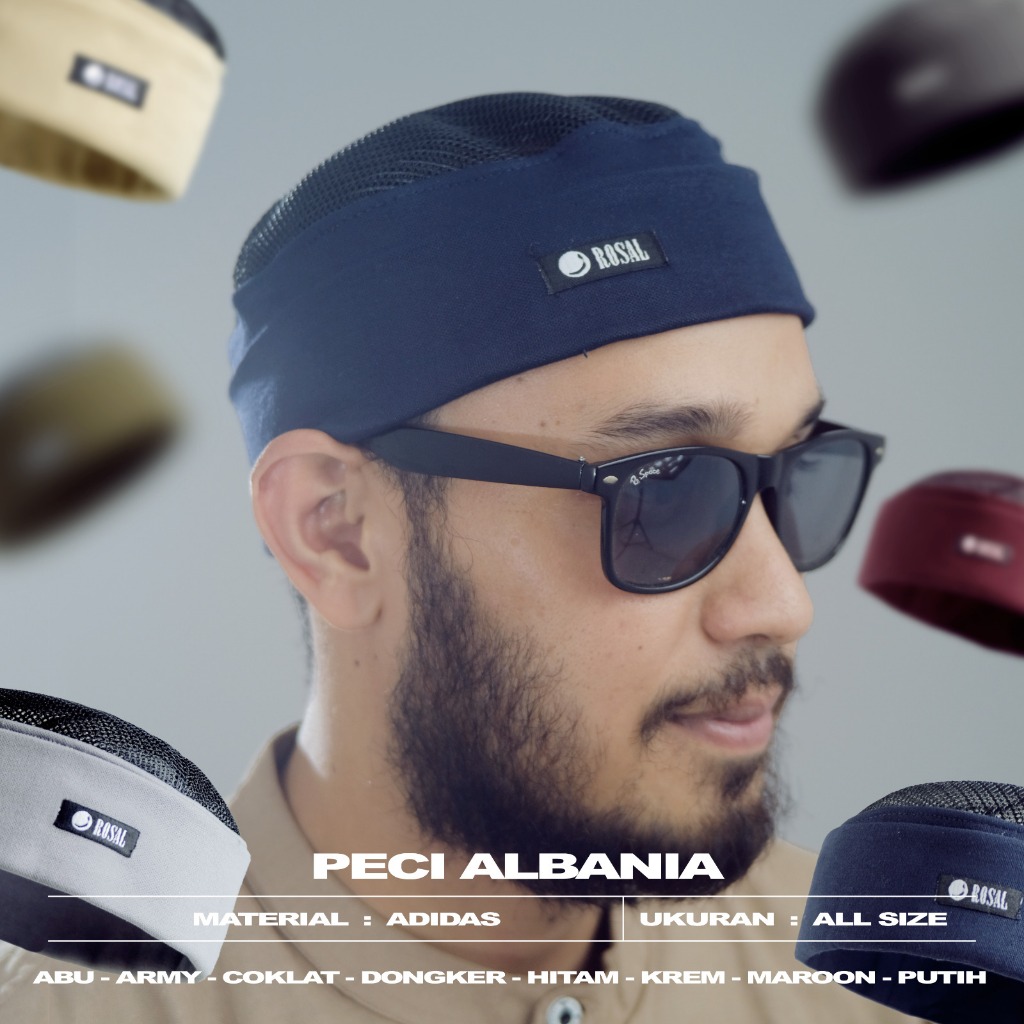 Peci Albania ROSAL, Peci lipat praktis dengan variasi jaring pada bagian atas