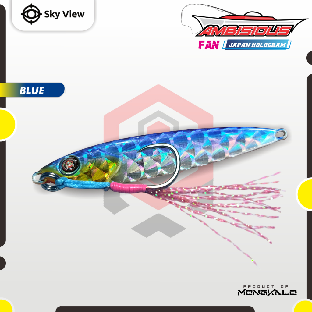 Mongkalo Ambisious Kipas noGID noMotif Candy 40 Biru