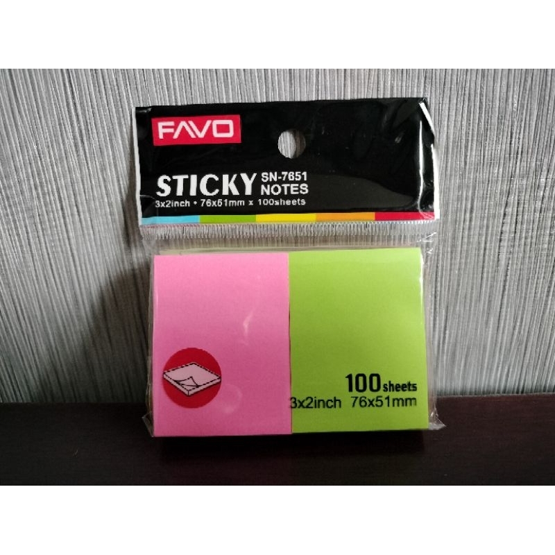 

Sticky Notes Favo SN-7651-2T (per 1 pack)