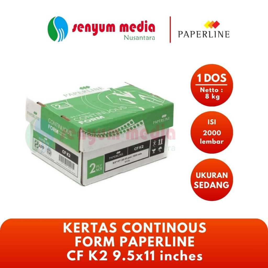 

Kertas Continous Form Paperline Cf K2 9.5x11 Inches