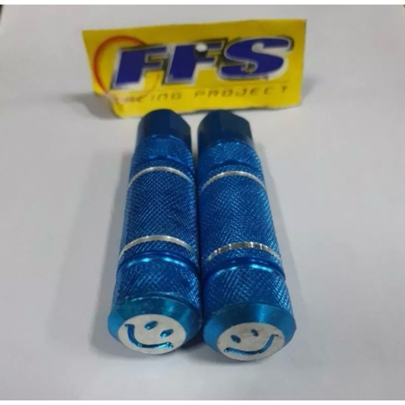 FOOTSTEP BELAKANG VARIASI BAUT KECIL MOTOR & SEPEDA UNIVERSAL MODEL SMILE BESI ALUMINIUM  INJAKAN KA