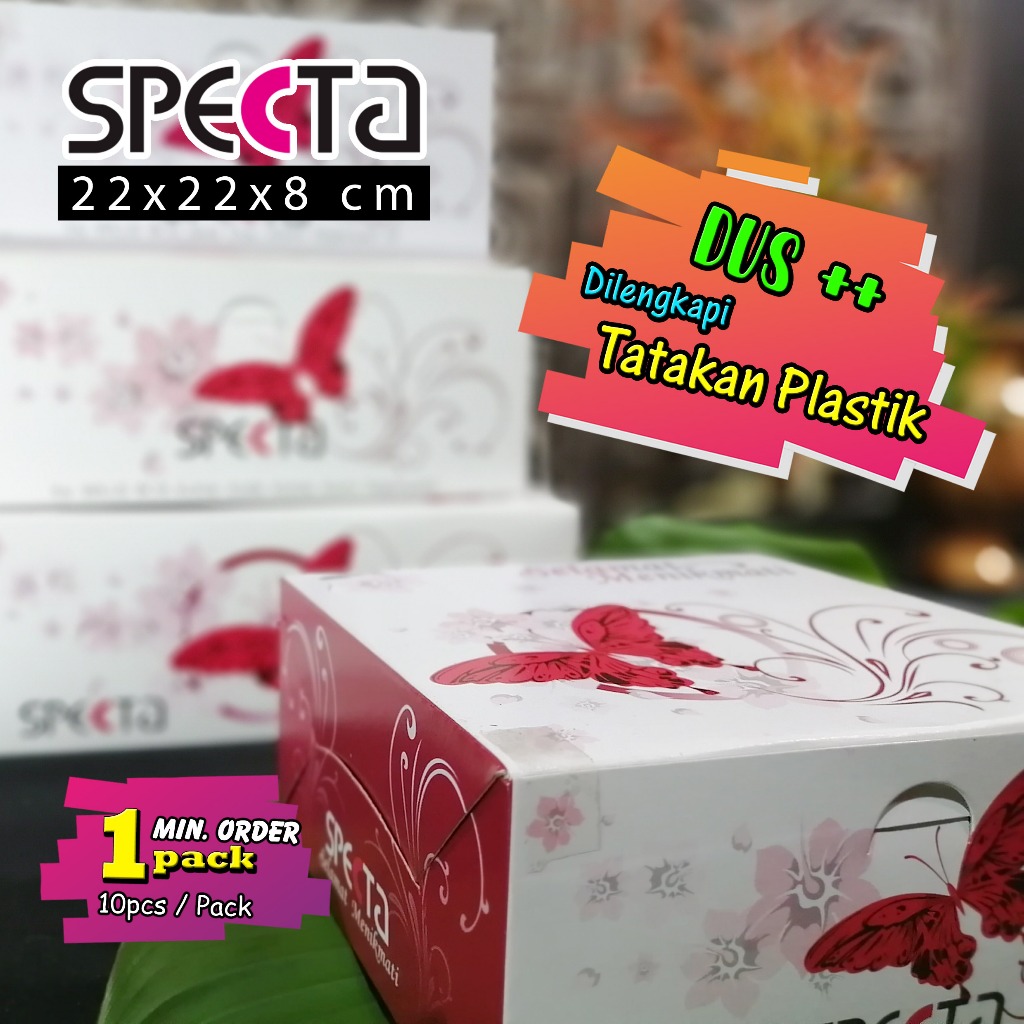 Box Nasi Kotak 22x22x8 SPECTA Laminasi (Motif) / Kotak Nasi Kekinian, Kotak Kue, Kotak Ayam Bakar