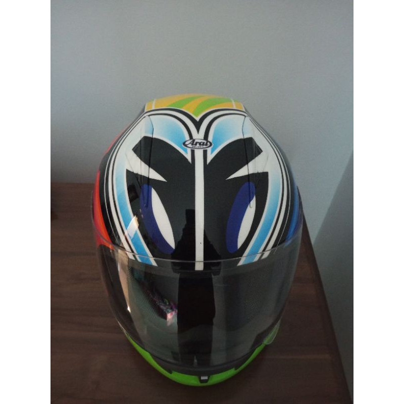 Helm Second bekas motif Arai  shuriken ala - ala, basic helm INK Spy hacker size L