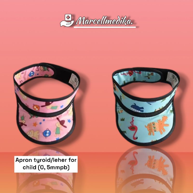 APRON XRAY TYROID FOR CHILD 0,5mmpb / APRON XRAY TIROID PELINDUNG LEHER ANAK