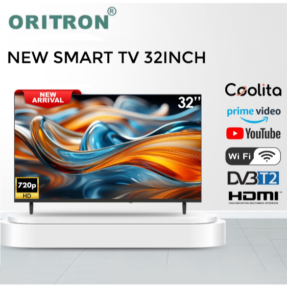 [KARGO] NEW ORITRON TV SMART TV 32 / 43 INCH TV LED TELEVISI FULL HD - GARANSI RESMI