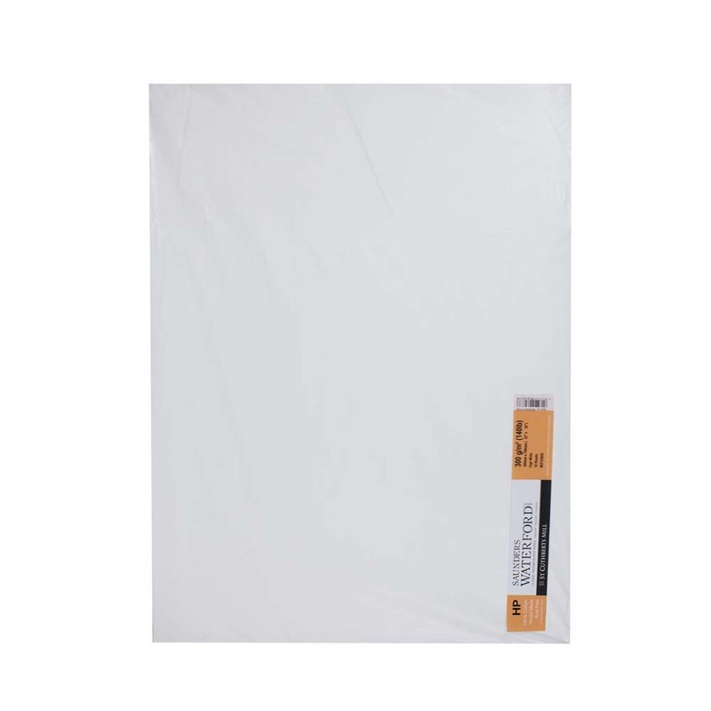 

St Cuthberts Mill Saunders Waterford Hot Pressed+ High White (2 Deckle Edges) 560X760Mm 300G