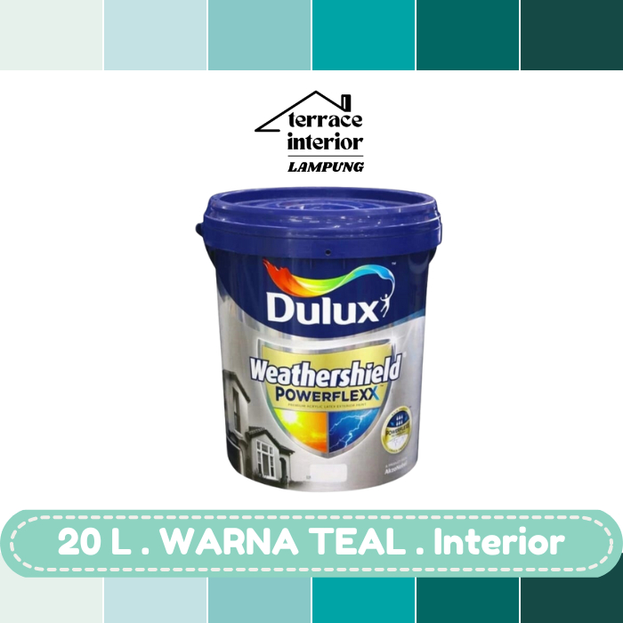 Cat Tembok Dulux Weathershield Powerflex Exterior 20 L Teal Gloss