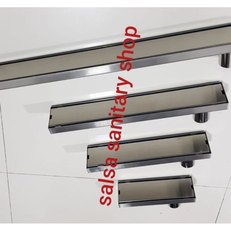 smart floor drain 20cm stainless 304/floor drain Panjang 20cm