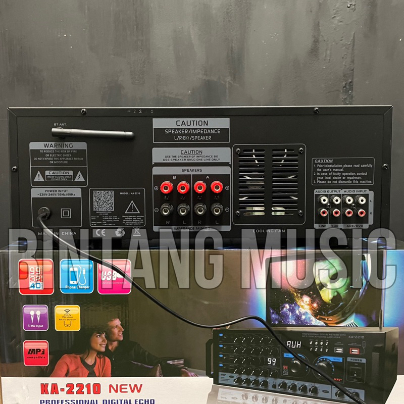 PRODUK TERJAMIN Power Amplifier BLACKSPIDER KA2210 DSP Original Ka2210 blackspider ka 2210 **