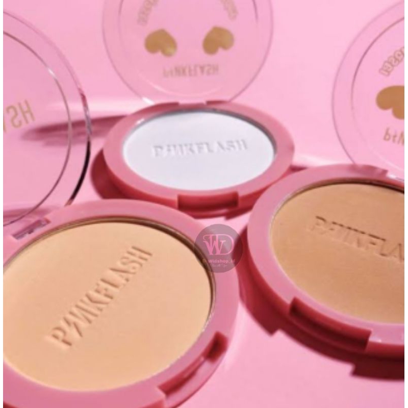 Pink flash Bedak padat