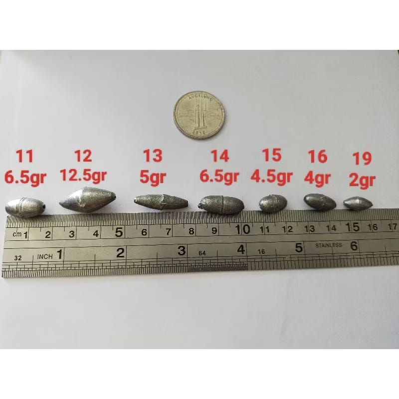 Timah pemberat pancing melinjo 1/2 kg (500gr)