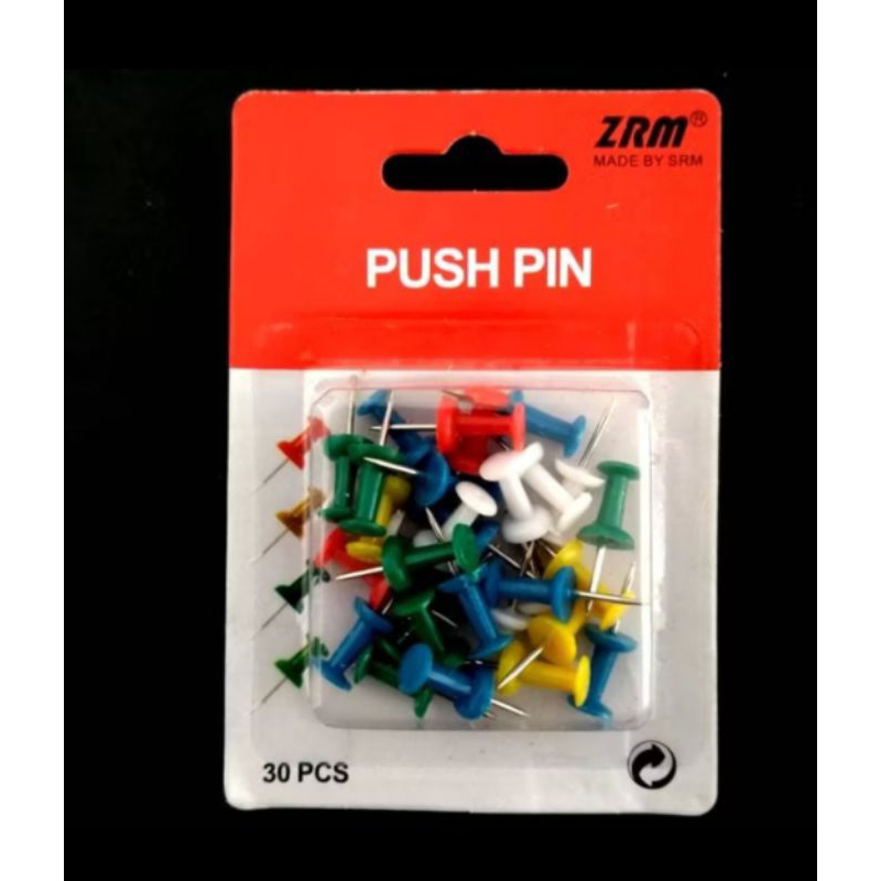 

ZRM PUSH PIN/CLIP PAKU KERTAS 30 DOP