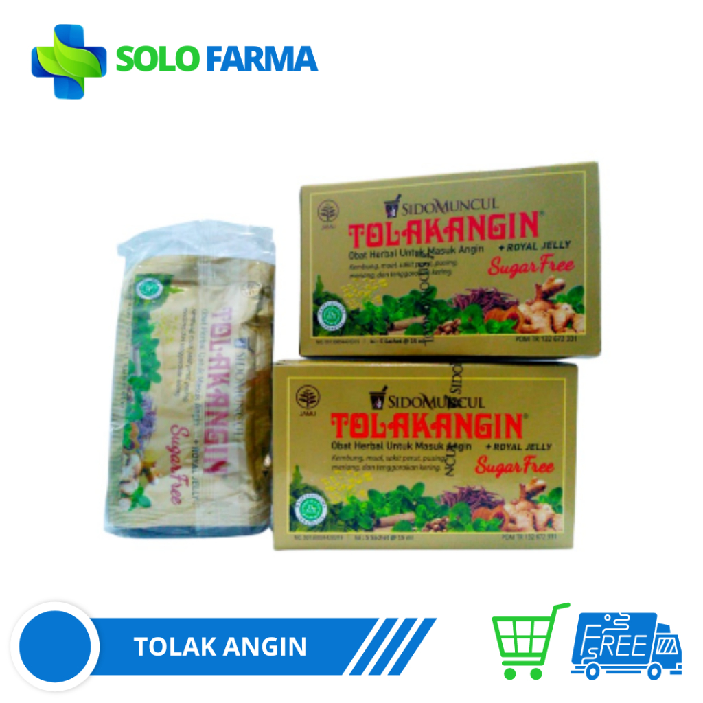 

Tolak Angin Bebas Gula Cair Dus 5 Scht Herbal - Masuk Angin