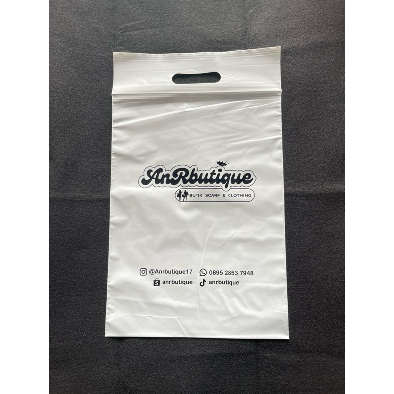 Plastik Sablon Custom Ziplock Plong 25x35  Free Design