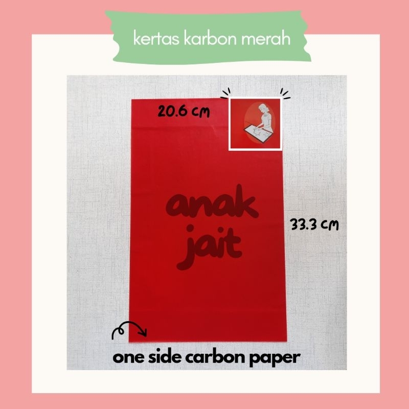 Kertas Karbon Jahit / Kertas Karbon Jahit Jepang / Kertas Karbon Jahit Satu Sisi /Kertas Karbon Jahi