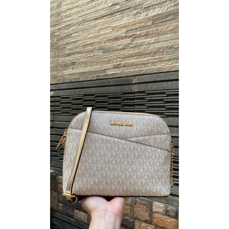 MK crossbody Dome multi brown