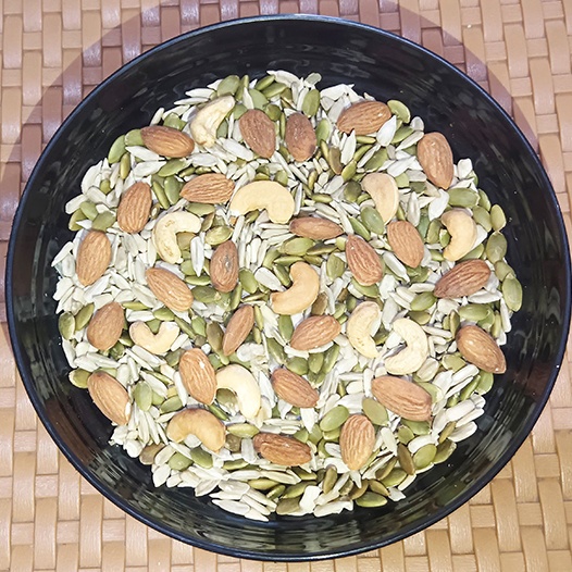 

Rekomendasi MIX NUT SEED 25gr Almond Cashew Pumpkin Sunflower