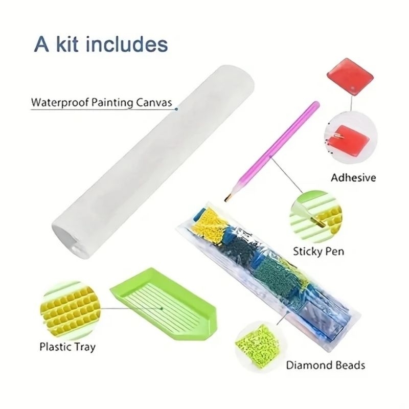 

DIY 5D Diamond Painting Kits For Kids Kit Lukisan Berlian 5D DIY untuk Anak-anak RB9