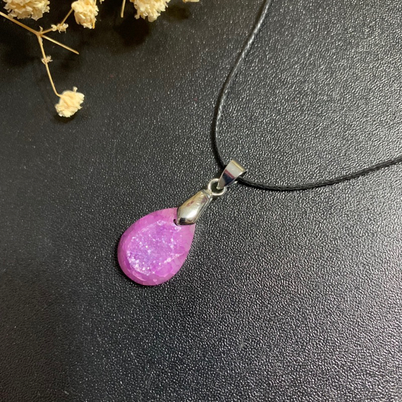 Kalung Druzy / Kalung Batu / Druzy Necklae / Liontin Batu / Aksesoris Batu