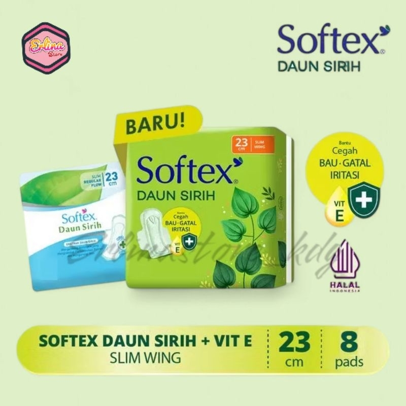 Softex Daun Sirih Sayap 23cm isi 8