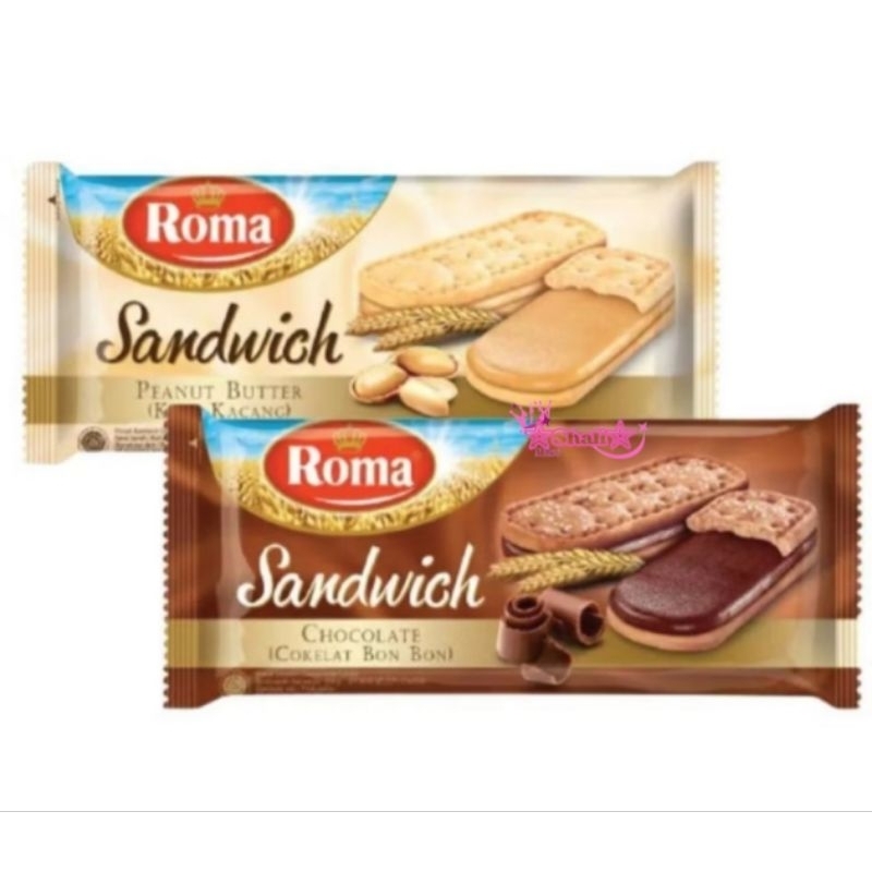 

Roma Sandwichi Peanut butter 206 Gr Roma Sandwich Cokelat 157 Gr