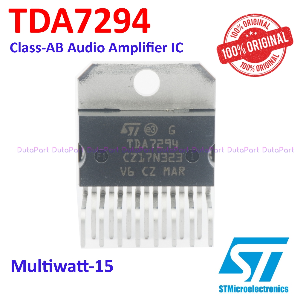 TDA7294 ORIGINAL STMicroelectronics ST TDA 7294 Amp IC Multiwatt-15