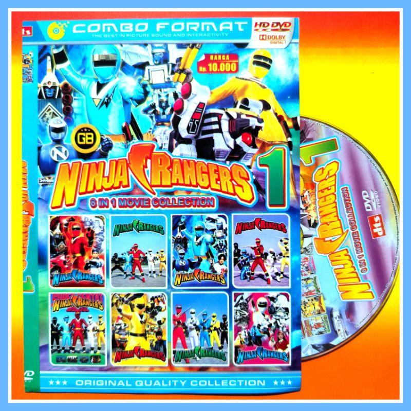 KASET FILM KOLEKSI KARTUN ANAK POWER RANGER - NINJA RANGERS PILIHAN TERLARIS
