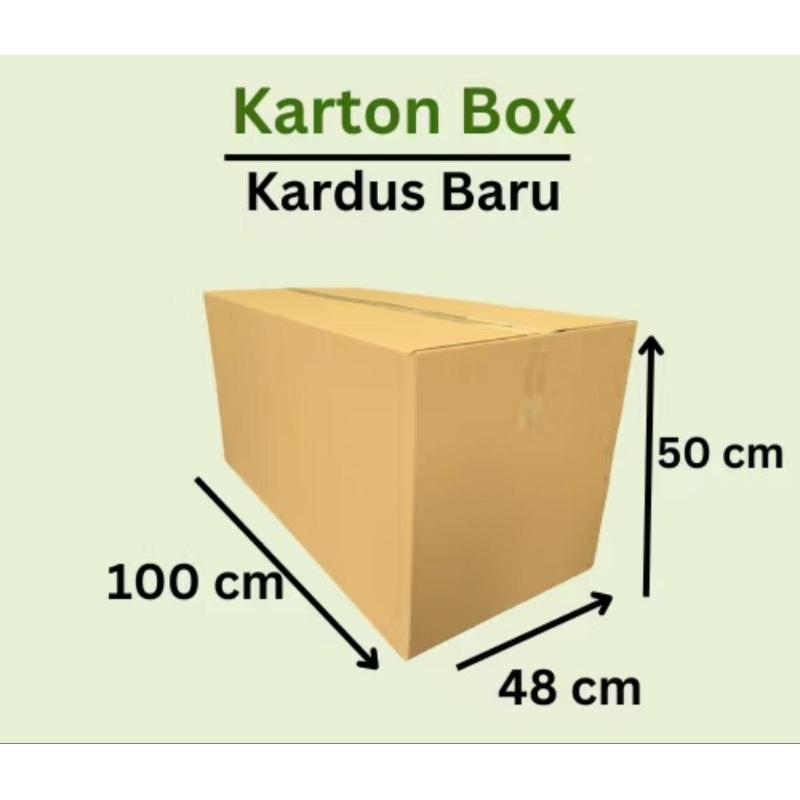 

iDk90 100x48x50 cm kardus besar packing polos karton kemasan corrugated
