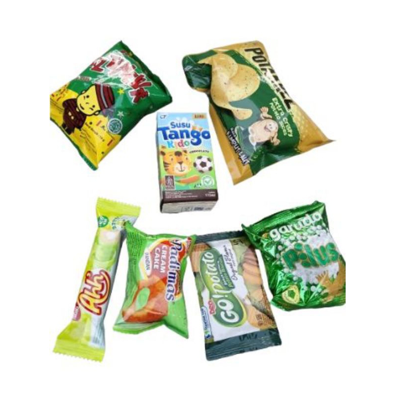 

PAKET ULTAH SERBA HIJAU ISI 7 ITEM FREE PLASTIK ULTAH