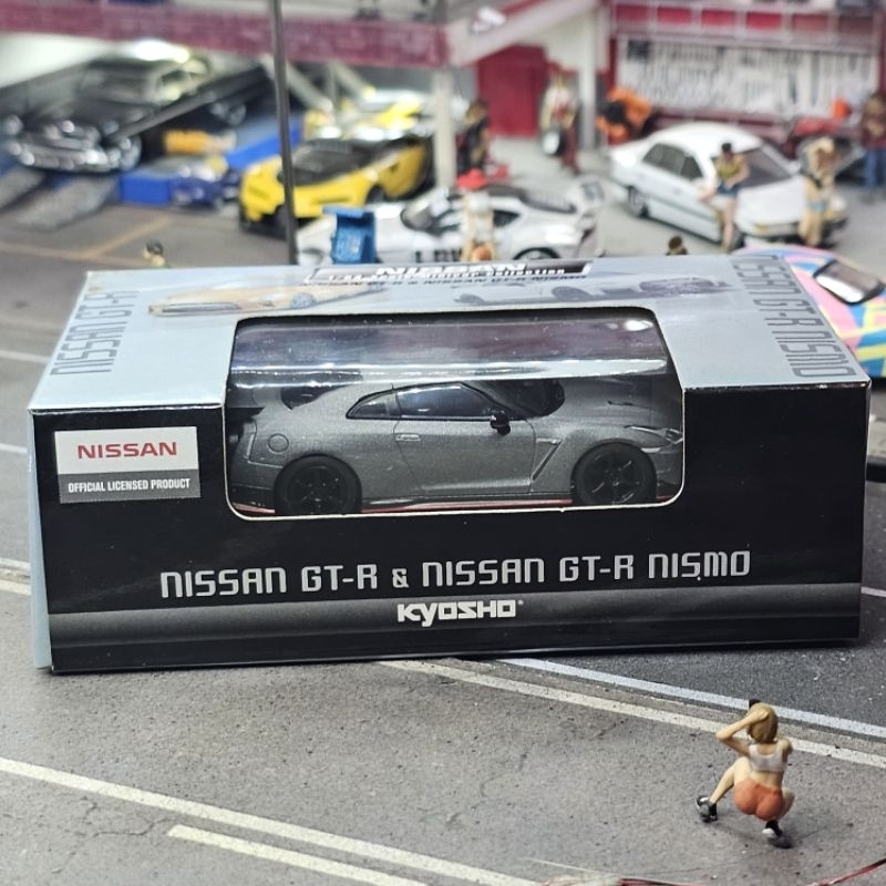 kyosho Nissan GTR Nismo R35 silver grey no inno 64 mini gt cm model lbwk GT-R skyline