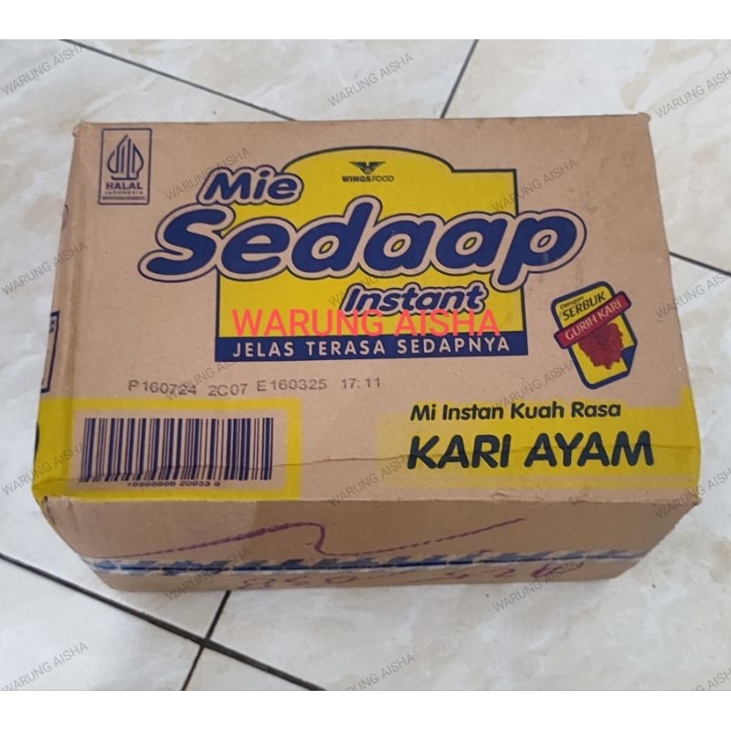 

Mi Instan Mie Sedaap Kari Ayam per dus/karton isi 40 bks