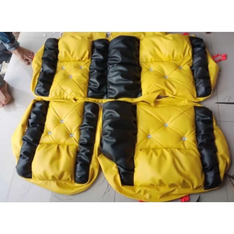 sarung jok mobil  pick up futura model sofa kancing cod