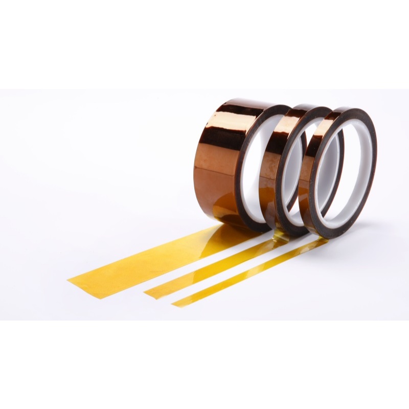 

Kapton Tape #P0106 6mm, 8mm, 10mm, 12mm, 15mm, 16mm, 19mm, 20mm, 24mm, 35mm x 33m | Isolasi lakban Tahan Panas Tahan Listrik