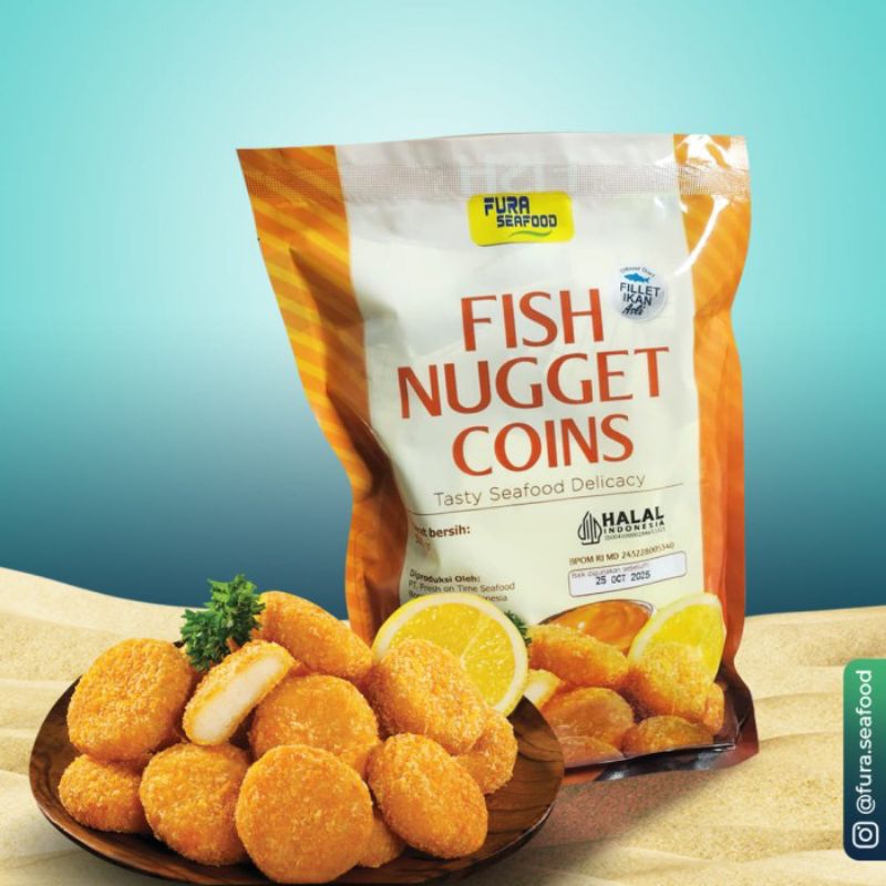 

Fura Fish Nugget Coins Naget Ikan 500gr Frozen Food Sukabumi