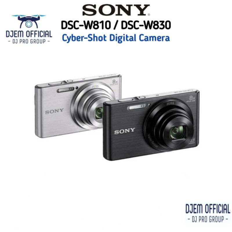 SONY DSC-W810 / DSC-W830 Cyber-Shot Digital Camera Pocket 20.1MP Optical 6x / 8x Zoom Lens Kamera So