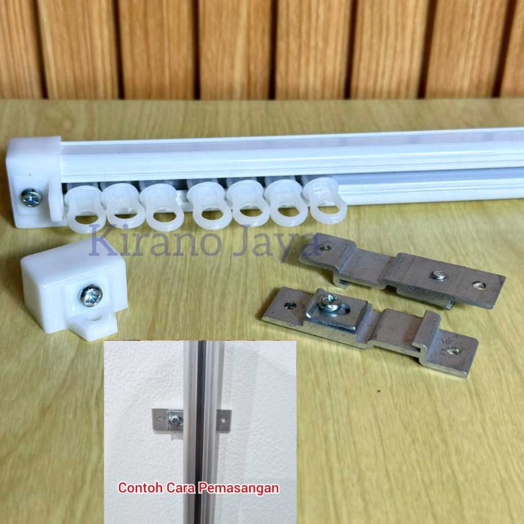 Rel gorden plafond - Rel Hordeng Plafon Atas - Batang Gorden Nempel Plafon - Rel Alkan Plavon