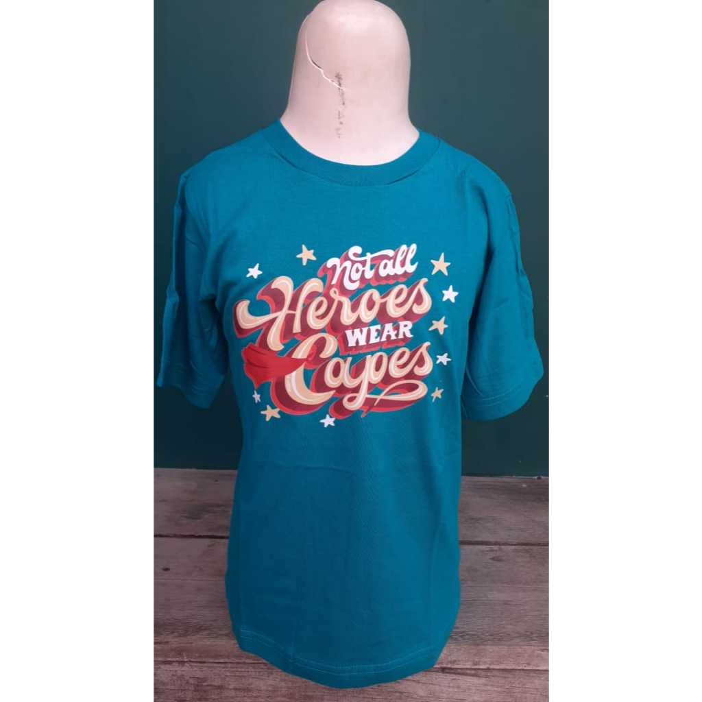 HIROKU Baju Anak Kaos Distro Motif Warna Biru HRK77