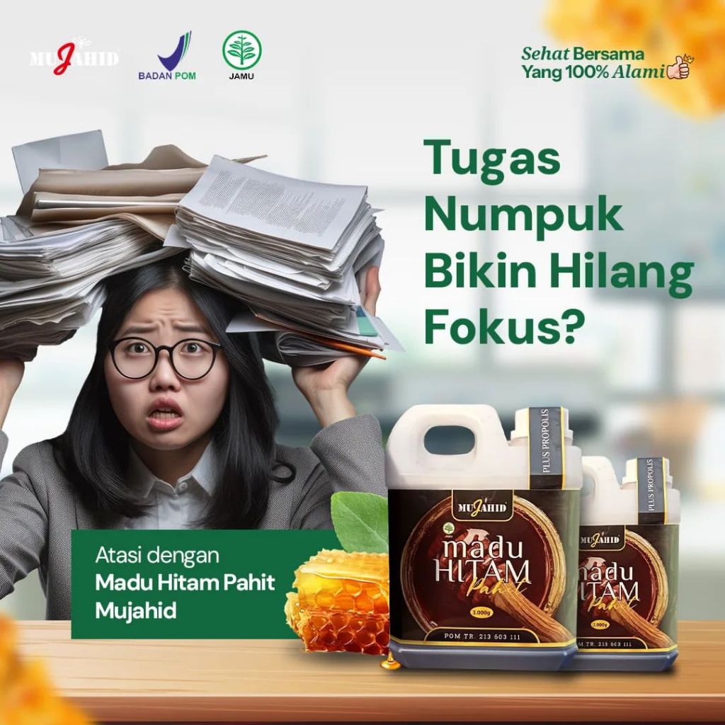 

Madu Hitam Pahit Hutan Super Mujahid Kemasan Botol 500 gr