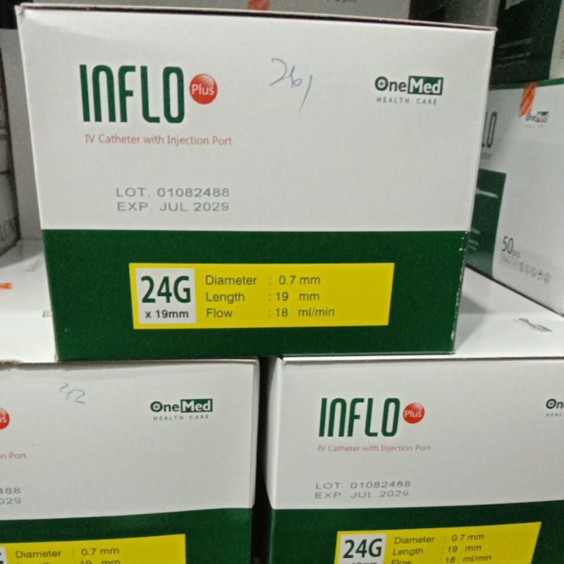 inflo plus 24G box isi 50 pcs