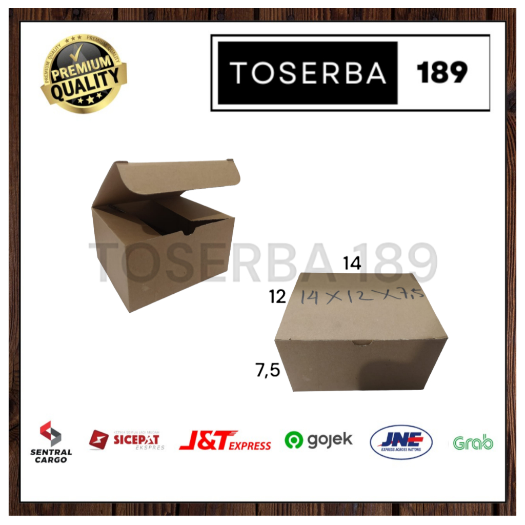 

kardus packing diecut/box pizza uk 14x12x7,5 cm