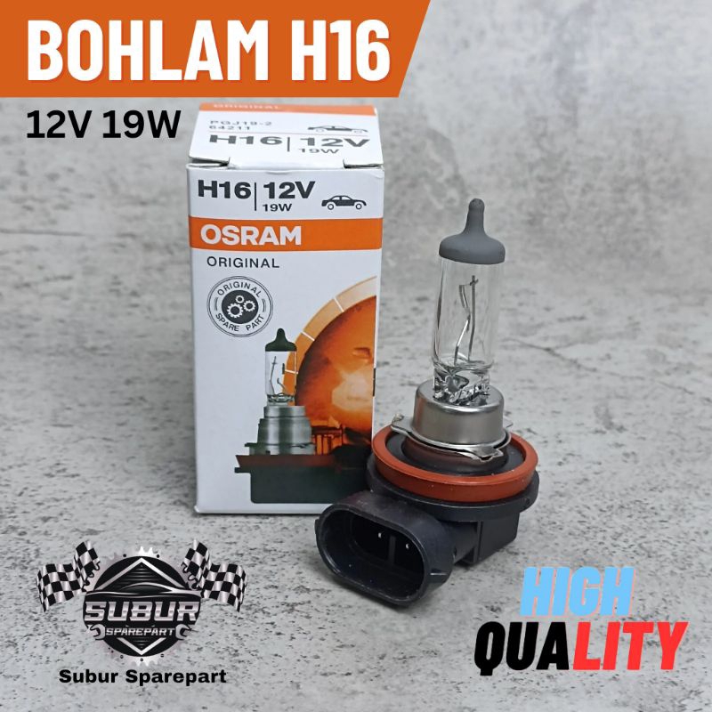 ZN OSRAM Bohlam H16 12V 19W Original