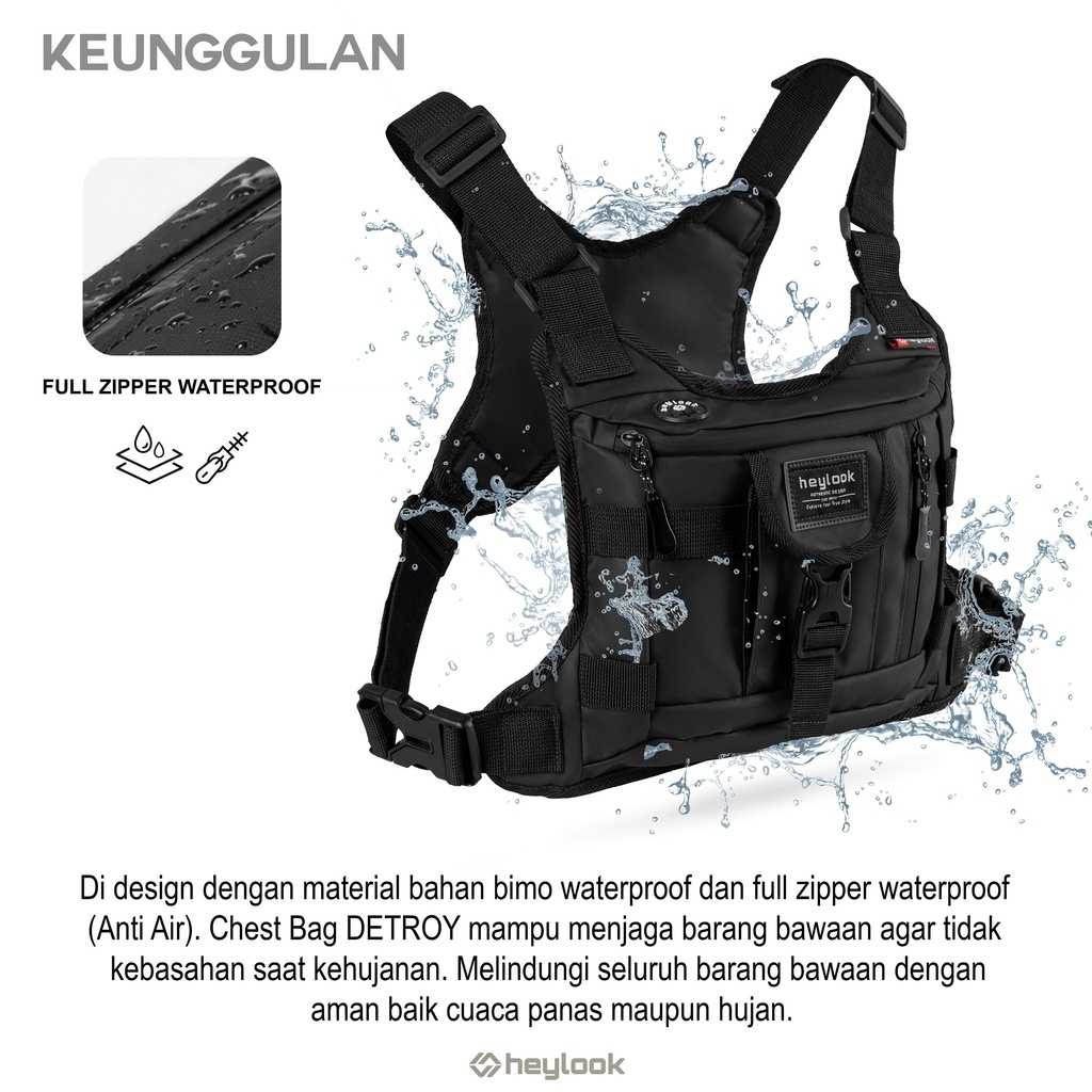Tas dada pria WATERPROOF tactical