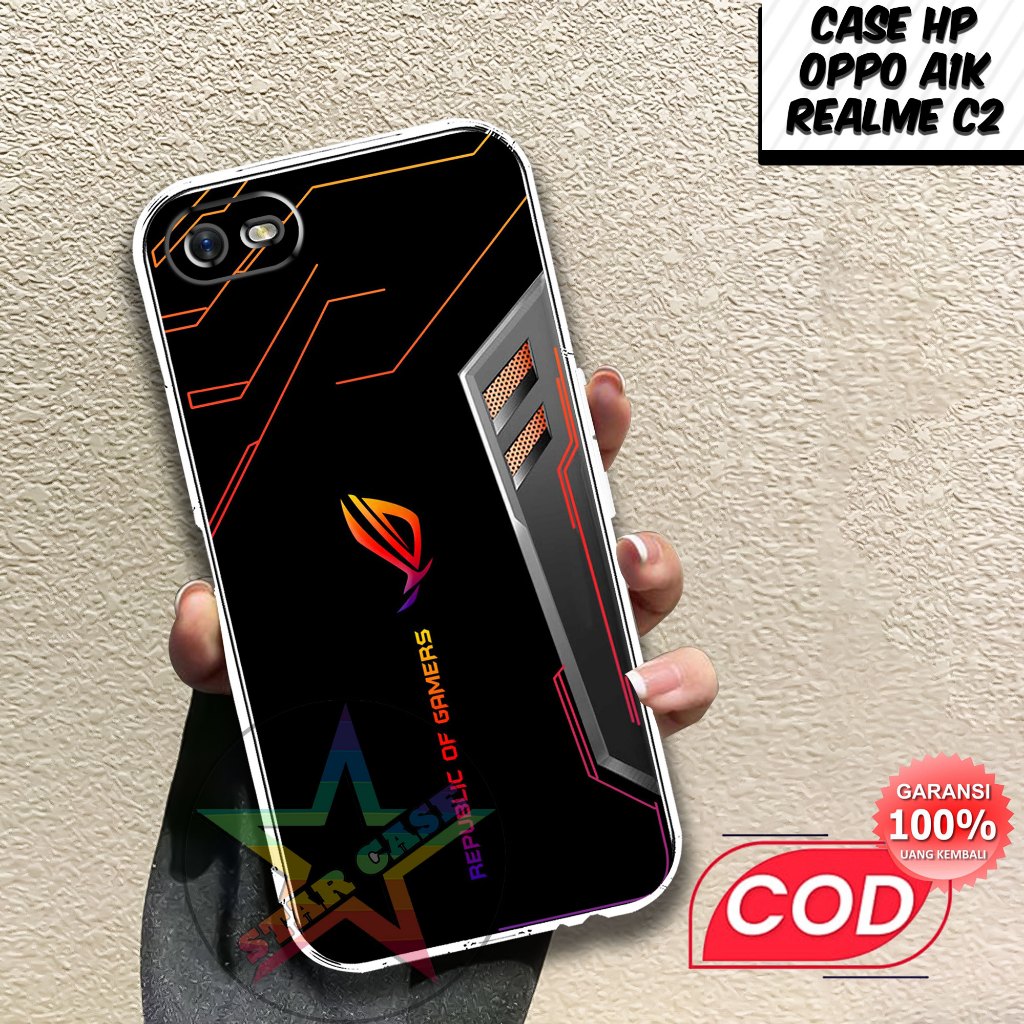 Case OPPO A1K TERBARU Motif [ ROG ] Terlaris Casing REALME C2 Terbaru Softcase Clear Protected Camer