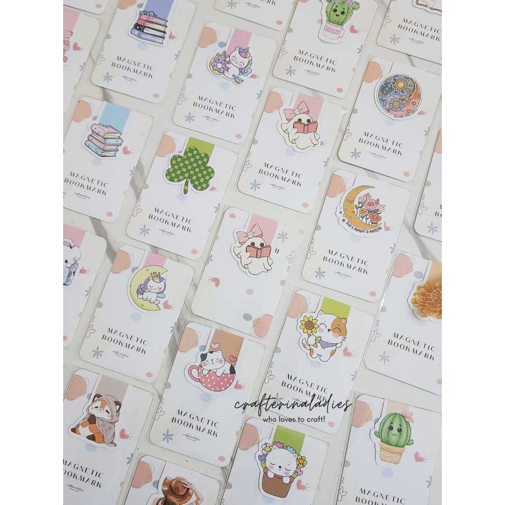 

Magnetic Bookmark LUCU / Estetik / HANDMADE Pembatas Buku