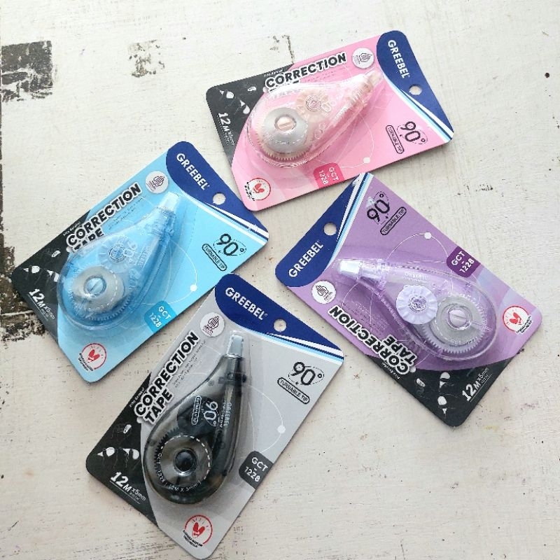 

GREEBEL Correction Tape GCT-1228 Pastel Lucu / Tip Ex Kertas Roll Pita Koreksi Pulpen