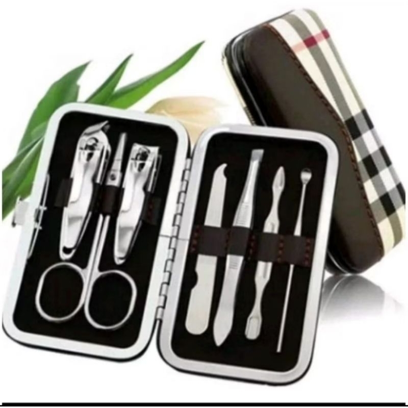 GUNTING KUKU set 7in1+dompet menicure pedicure
