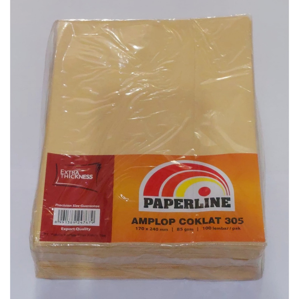 

Amplop Kertas Coklat KRAFT 305 24cmx17cm 85GSM PaperLine